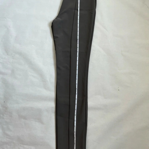 Women Dark Gray High Waisted Starchy Leggings Solid Size 6 Small Pull On Pants - Picture 4 of 6